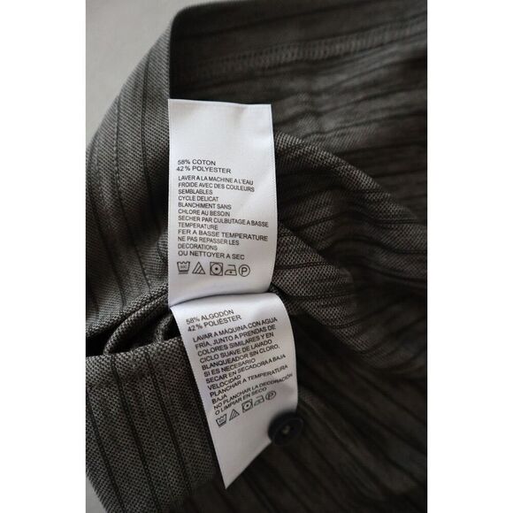 Tommy Bahama ST226446RS Men’s Sz Medium Coal Striped S/S Polo Shirt - Picture 6 of 7